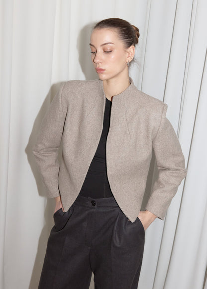 CANONIQUE JACKET. BEIGE