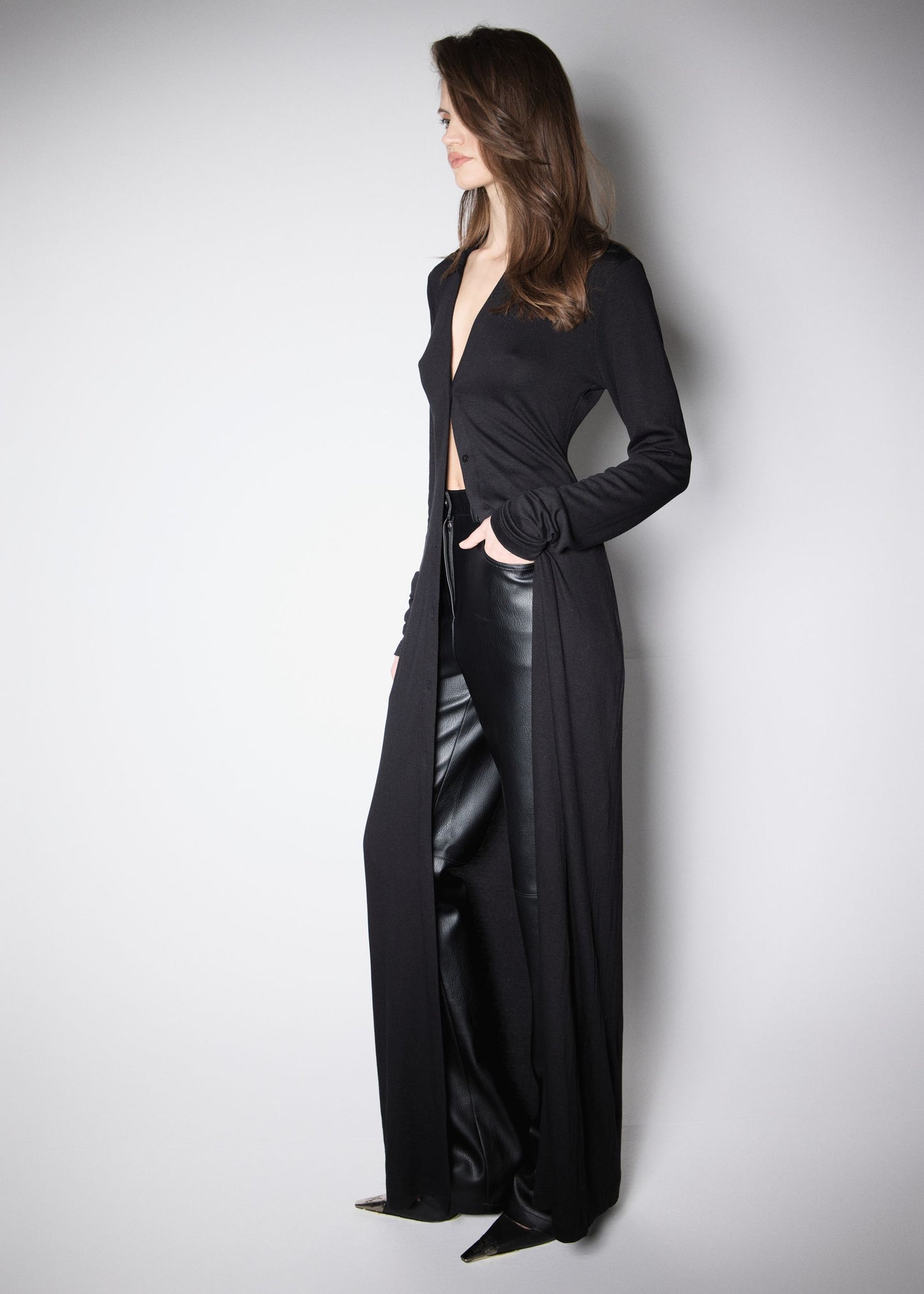 90’S CARDIGAN. BLACK