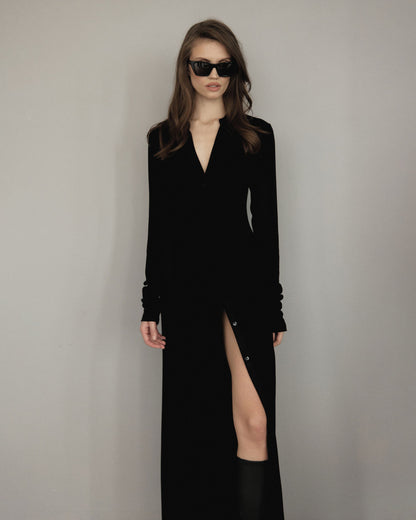 90’S CARDIGAN. BLACK