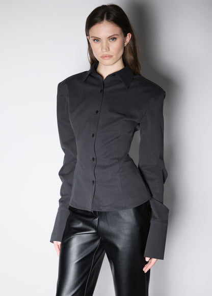 "FIRST" SHIRT. BLACK