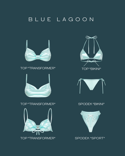 Top "Bikini" + Spodek "Bikini" - Blue Lagoon